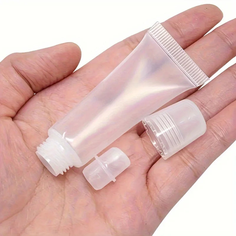 6-Pack Mini Lip Balm Tubes 5ml & 10ml | Refillable DIY Gloss Lip Gloss Tubes QXL