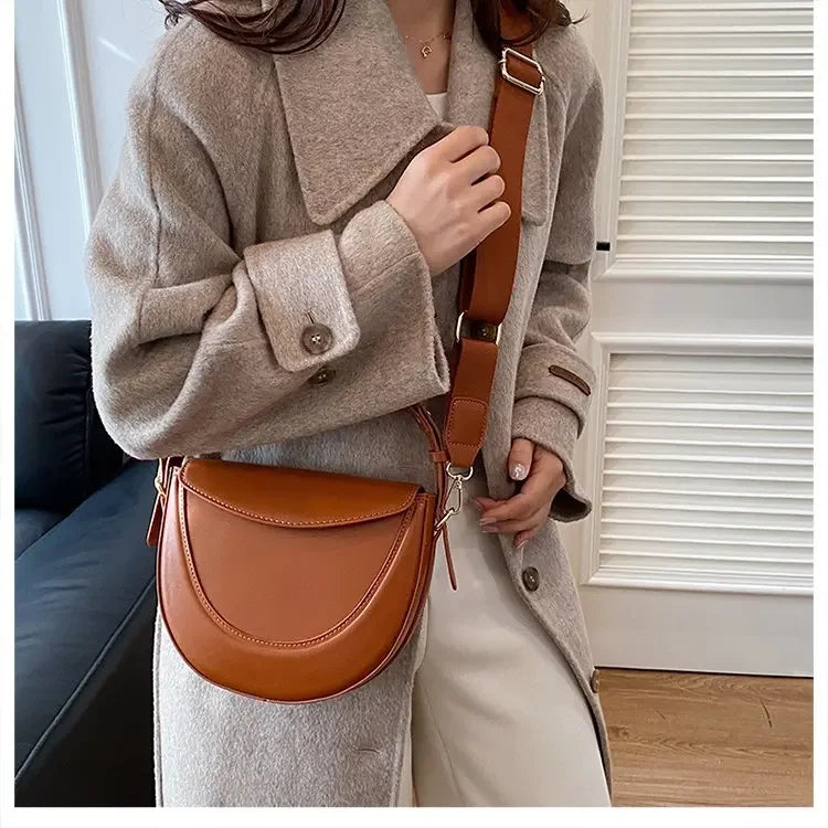 Elegant Luxury Leather Crossbody Handbag | Vintage Women's Bag Crossbody Handbag QXL