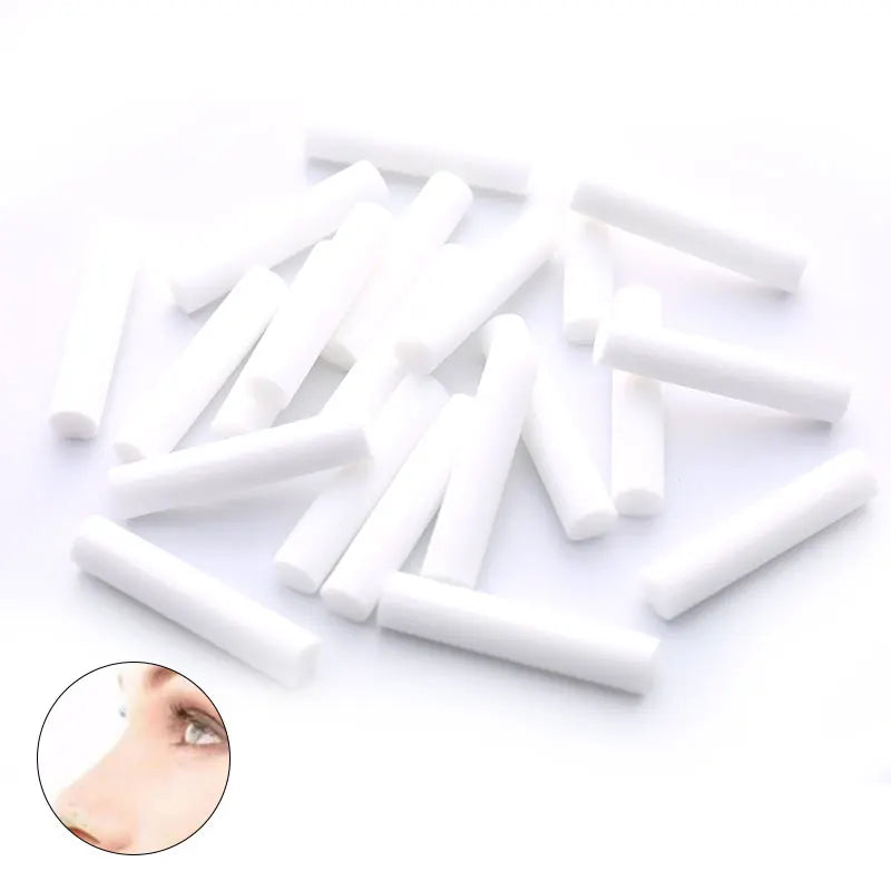 20-Pack Nasal Inhaler Replacement Cotton Wicks – Aromatherapy Refill Aromatherapy Inhaler Wicks QXL Default Title