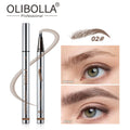 4-Fork Liquid Eyebrow Pen | Waterproof Microblading Brow Tattoo Liquid Eyebrow Pen QXL 02 light brown
