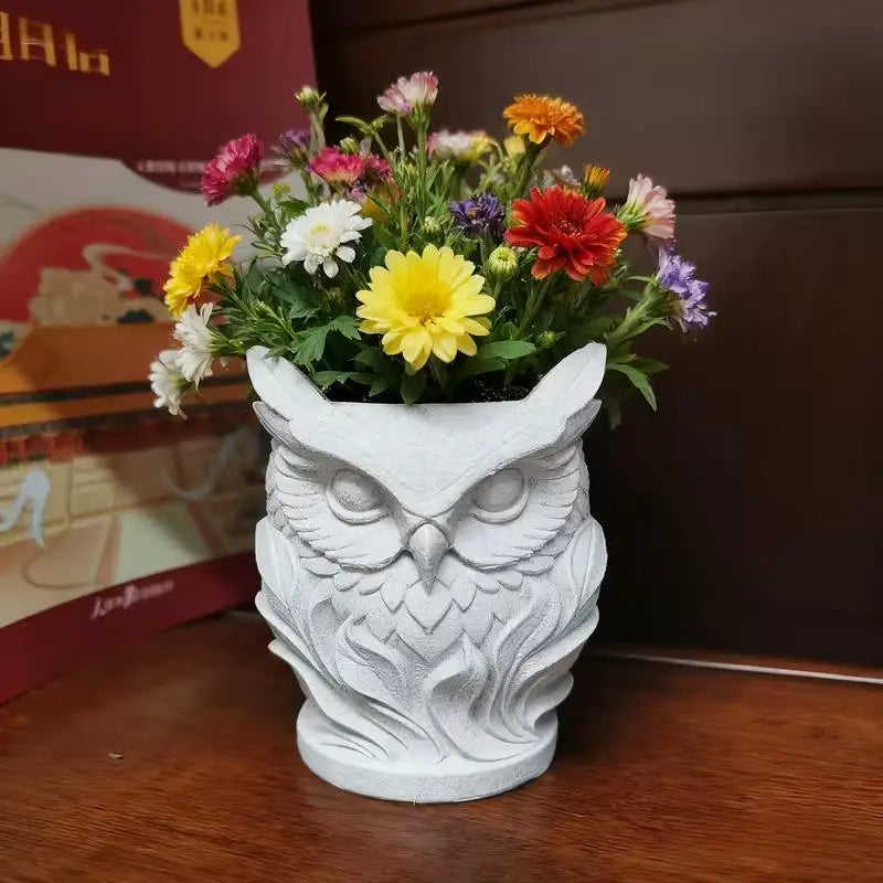 Nordic Owl Pen Holder Vase | Minimalist Desk Organizer Desk Organizer Vase QXL