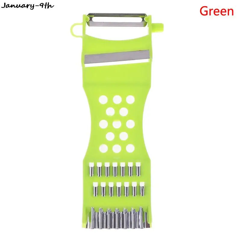 Vegetable Grater & Slicer | Garlic Carrot Cucumber Cutter Vegetable Grater Slicer QXL Light Grey