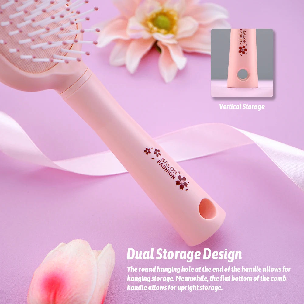 Mini Air Cushion Detangling Hairbrush | Anti-Static Massage Comb Detangling Hairbrush QXL