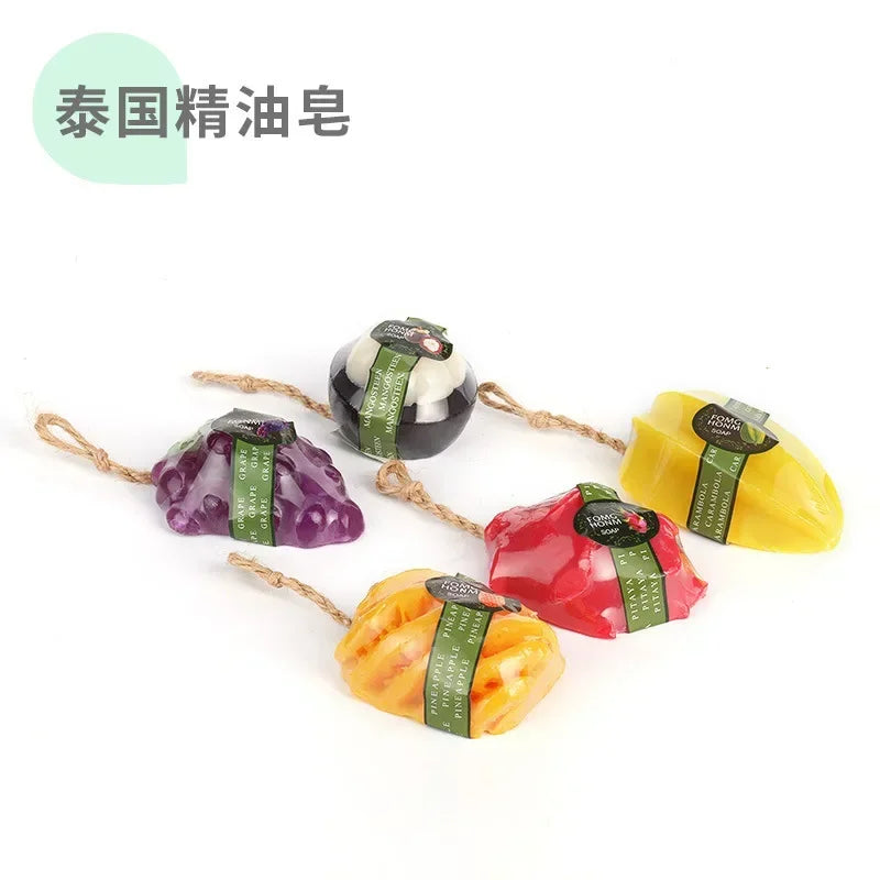 Fruit-Shaped Kids Handmade Bath Soap | Mango Banana Goat Milk Handmade Bath Soap QXL