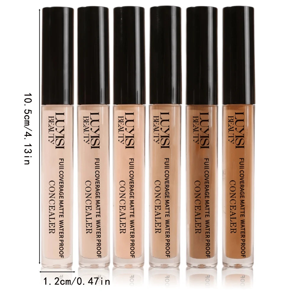 6-Shade Liquid Concealer | Waterproof, Matte & Full Coverage Liquid Concealer QXL