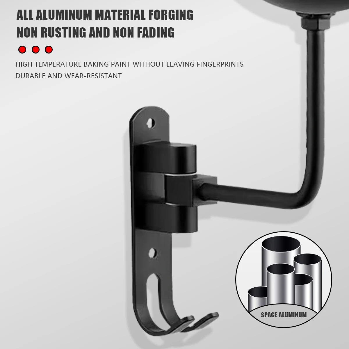 180° Rotating Wall-Mount Helmet Rack | Bike & Motorcycle Hook Wall Helmet Rack QXL