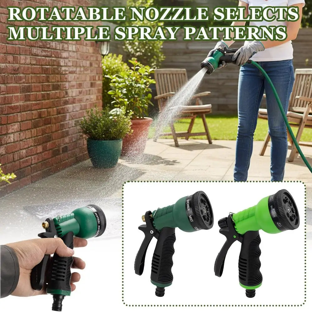 8-Function Garden Hose Spray Nozzle | High-Pressure Water Gun Garden Hose Nozzle QXL