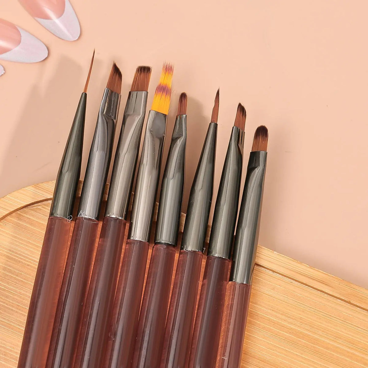 9-Piece Nail Art Brush Set – Striping, Gel & Extension Pens Nail Art Brush Set QXL