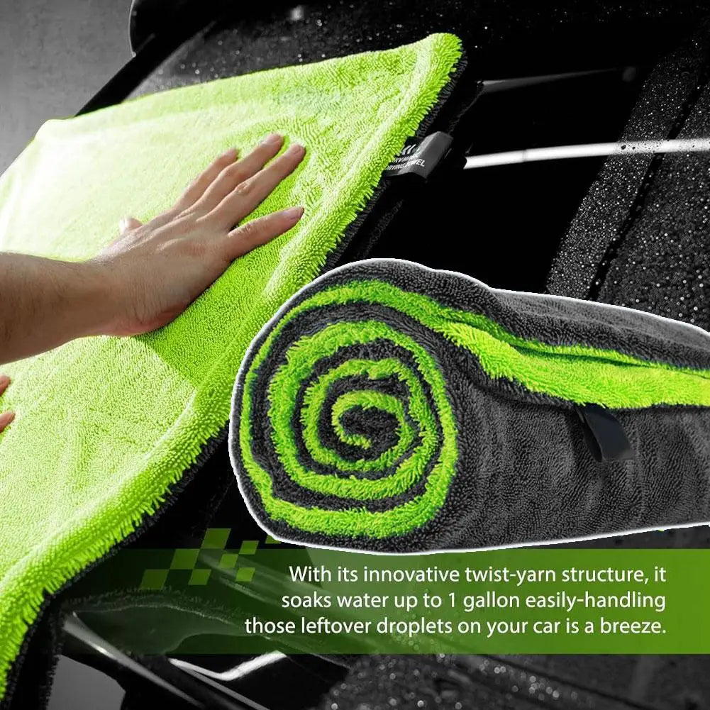 Double-Sided Microfiber Twisted Yarn Car Wash Towel Car Wash Towel QXL