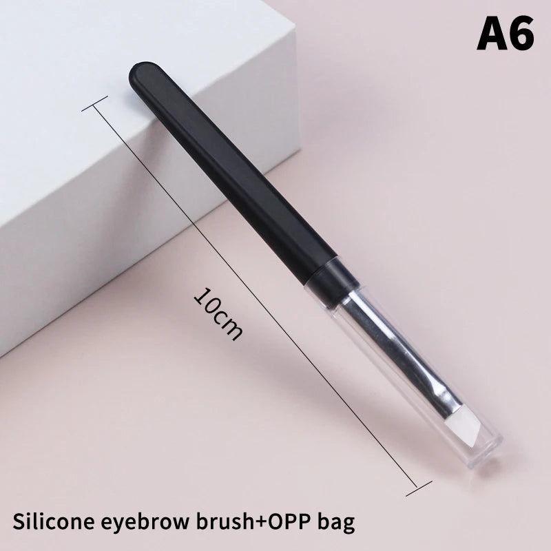 Portable Travel Makeup Brush with Lid – Eyeshadow & Eyebrow Travel Makeup Brush QXL A6