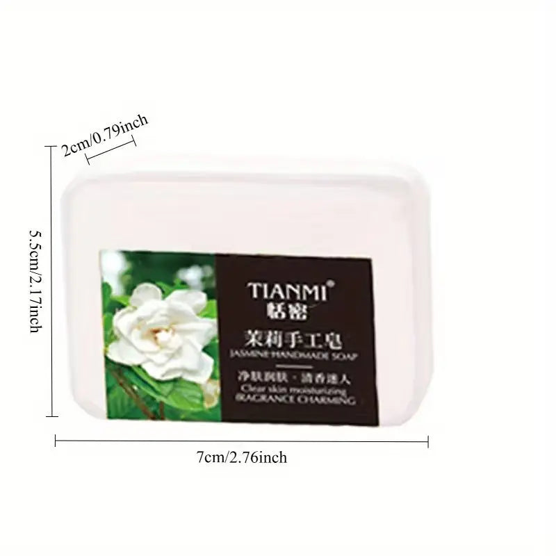 2-Pack Jasmine Handmade Soap | Moisturising Cleansing Bar Handmade Soap Bar QXL
