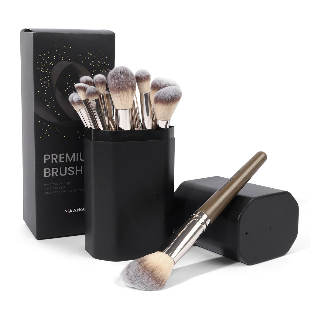 MAANGE 18-Pc Makeup Brush Set | Gift Box & Storage Case Makeup Brush Set QXL
