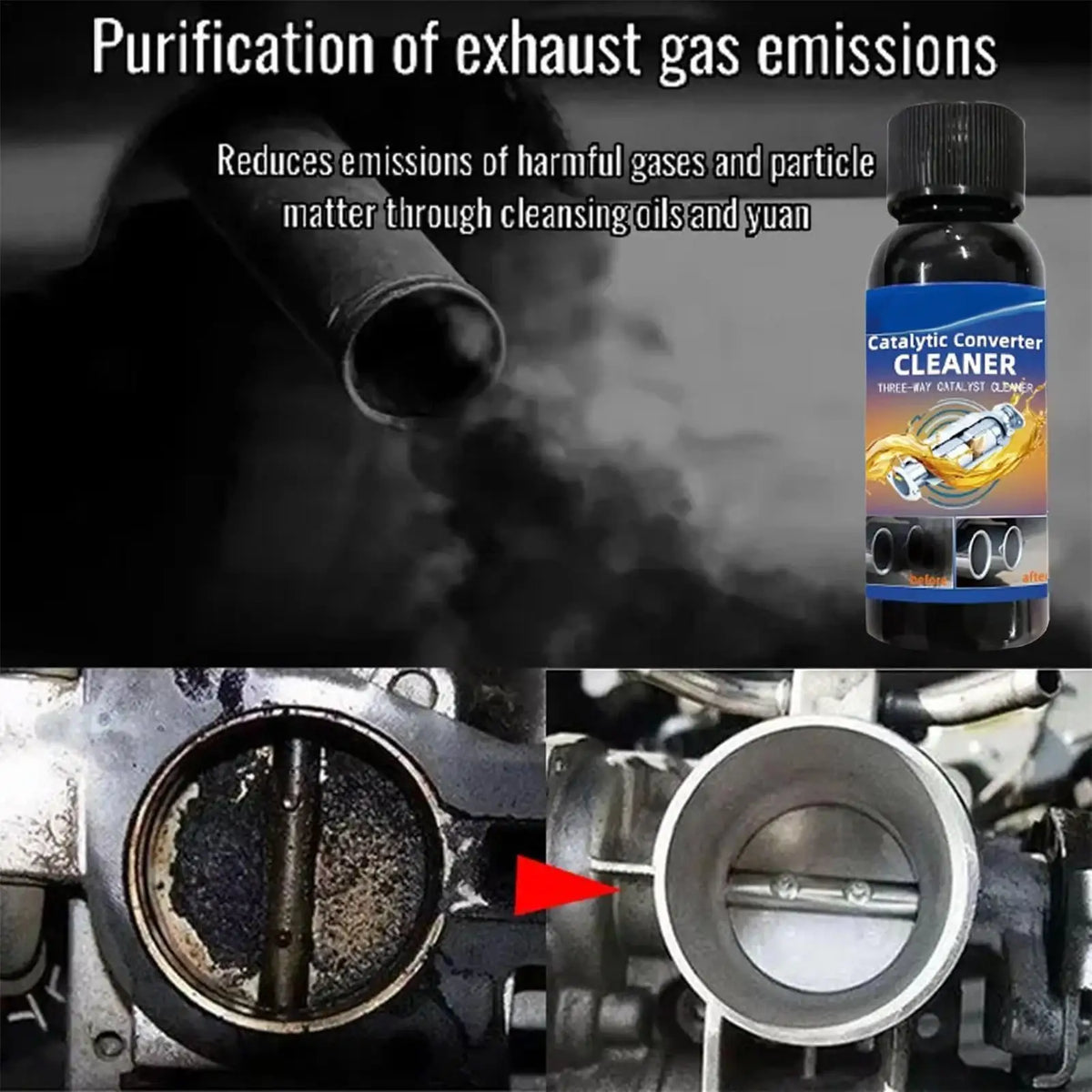 Engine Catalytic Converter Cleaner | Carbon & Sludge Remover Engine Cleaner Formula QXL