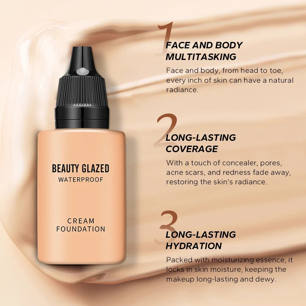 Beauty Glazed 24H HD Matte Liquid Foundation – Full Cover Liquid Foundation QXL