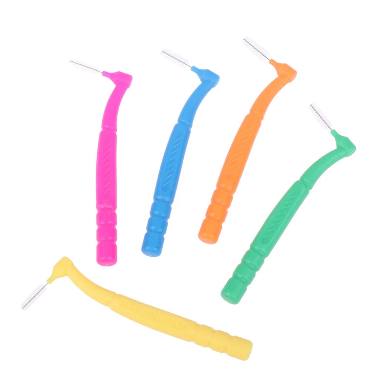 10-Pack L-Shape Interdental Brushes | Orthodontic Toothpicks Interdental Brush QXL
