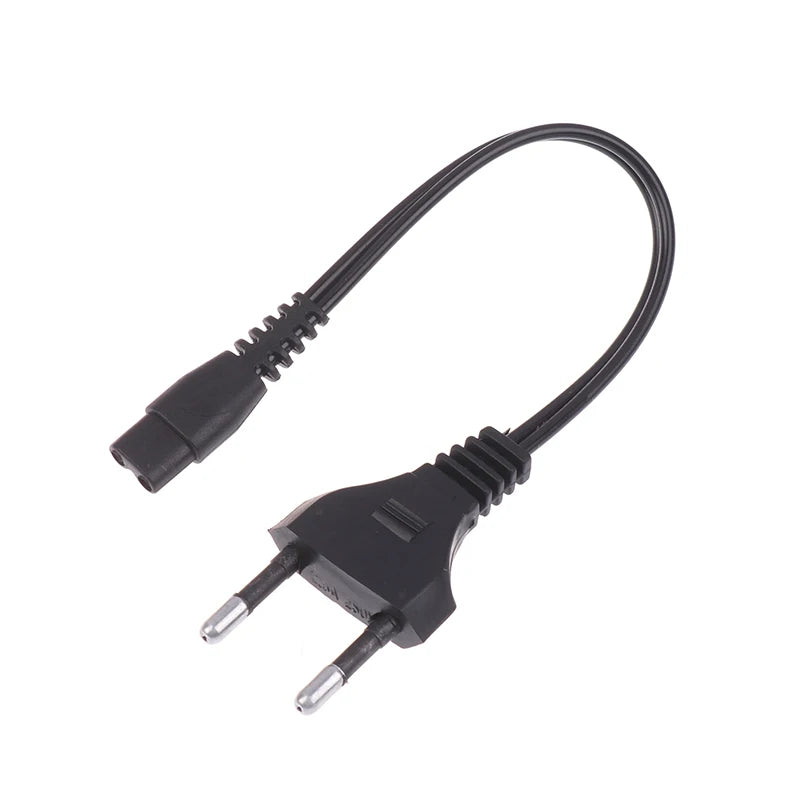 EU Plug Double-Hole Flashlight Charging Cable 220V/110V Flashlight Charging Cable QXL