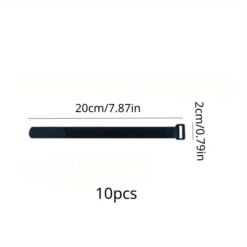 Reusable Hook & Loop Nylon Cable Ties – 20cm or 50cm Cable Ties QXL 10pcs 20cm