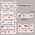 10-Pack Halloween Scar Temporary Face Tattoo Stickers | Cosplay Temporary Tattoo Stickers QXL Set
