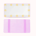 Car Sun Visor Vanity Mirror | 3-Color LED Lights, USB-C Rechargeable Car Vanity Mirror QXL Pink