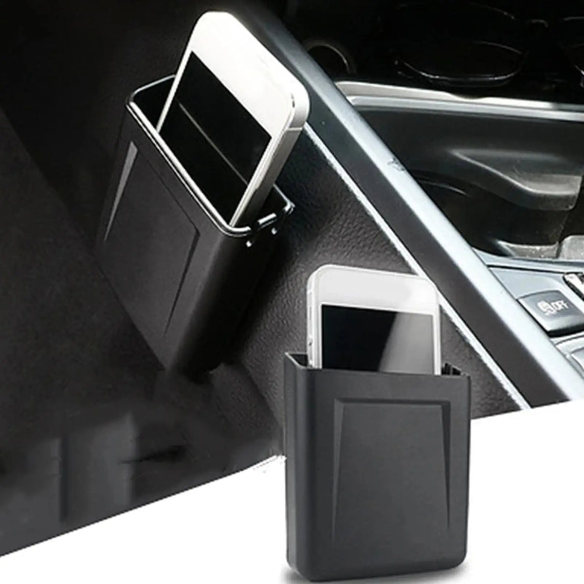 Sticky Adhesive Car Dash Organizer | Phone & Card Holder Box Car Dash Organizer QXL
