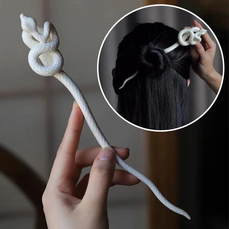 Gothic Snake Hair Stick | Chinese Vintage Metal Hairpin Gothic Hair Stick QXL