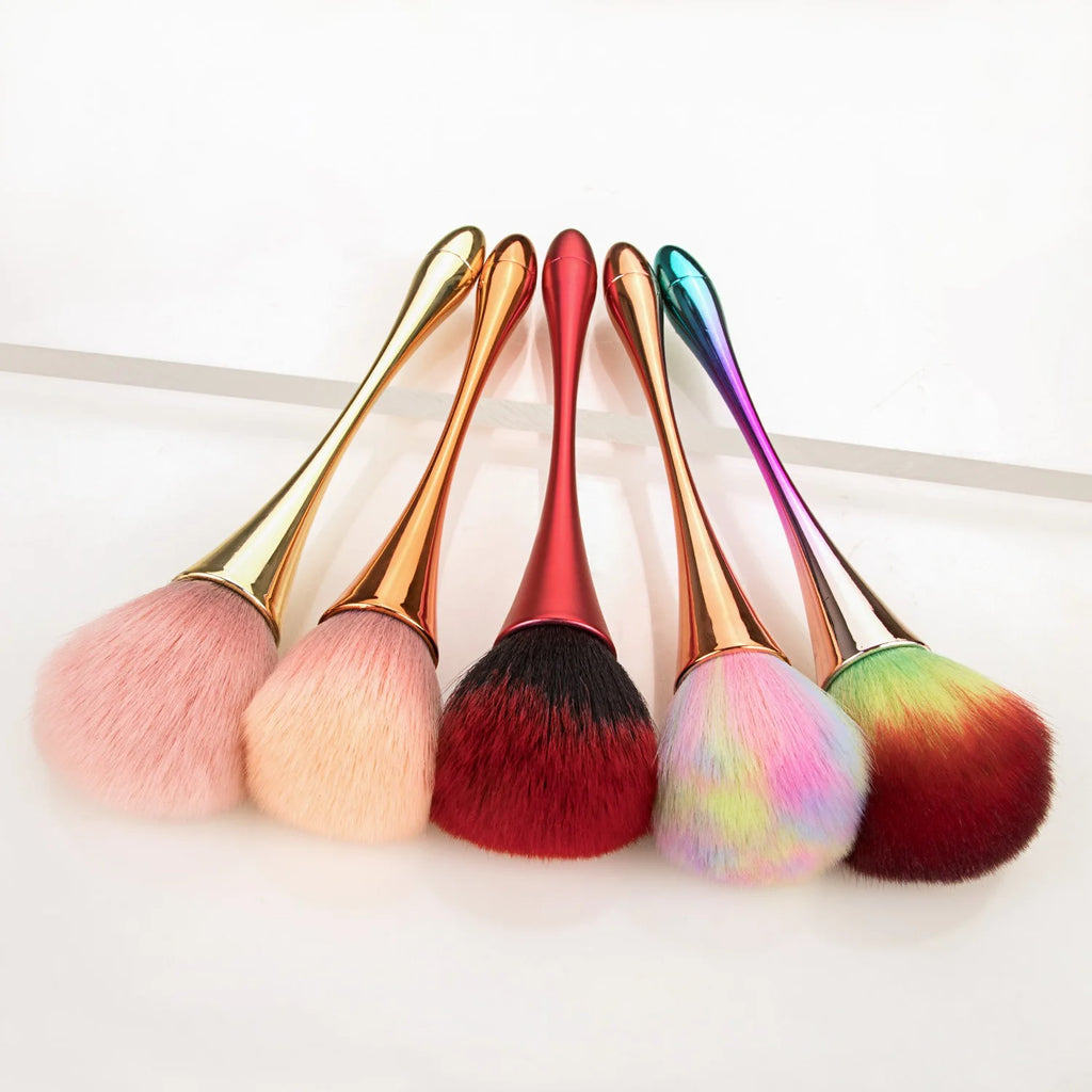 Rose Gold Blush Brush | Large Professional Powder Contour Makeup Blush Brush QXL