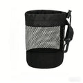 Polyester Drawstring Mesh Golf Ball Bag | Hanging Organizer Golf Ball Bag QXL black