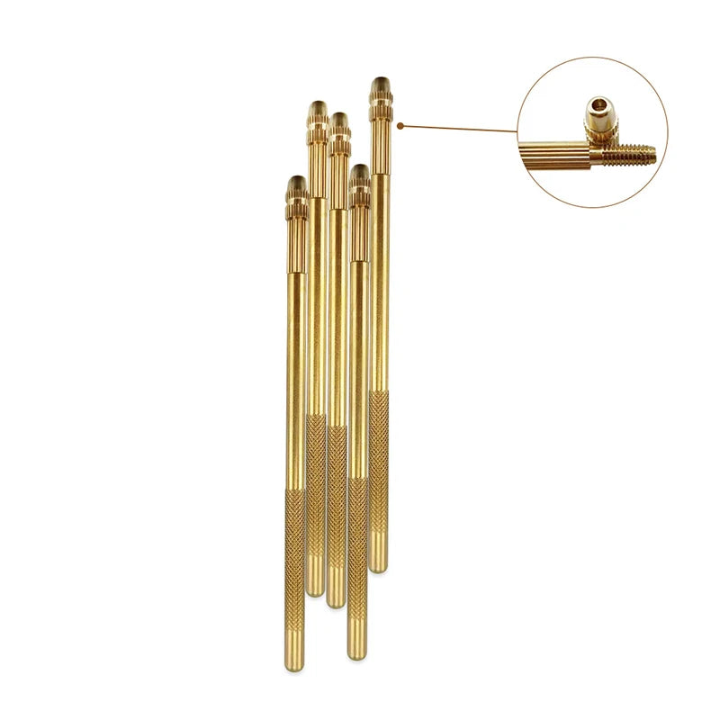 Ventilating Needles for Lace Wig Making | Brass Handle Set Wig Making Tool QXL