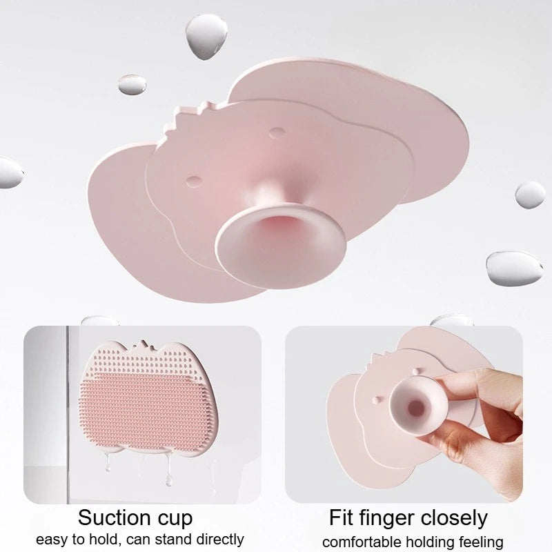 Baby Silicone Hair Wash Brush | Scalp Massage Shampoo Comb Baby Scalp Brush QXL