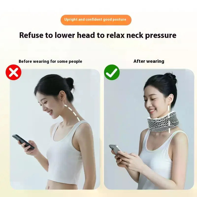 Cervical Neck Support Brace | Adjustable TPE Posture Corrector Neck Support Brace QXL