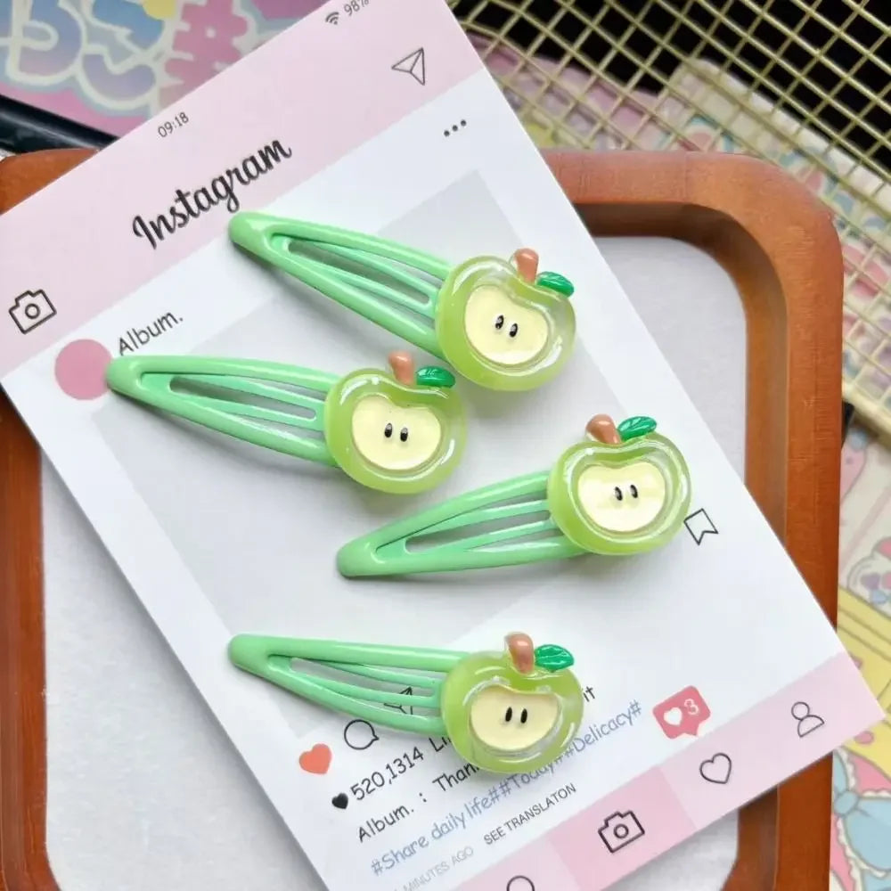 Cute Cartoon BB Hair Clips | Sweet INS Style Side Hairpins Hair Clip QXL