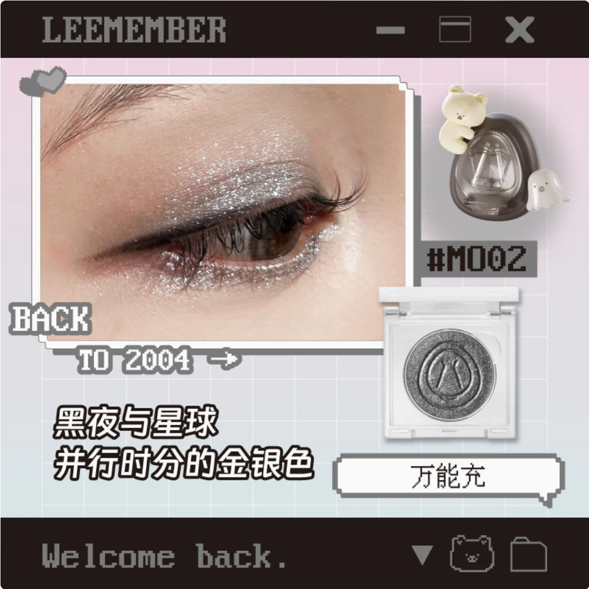 Glitter Shimmer Eyeshadow | Diamond Highlighter Eye Makeup Glitter Eyeshadow QXL MO02