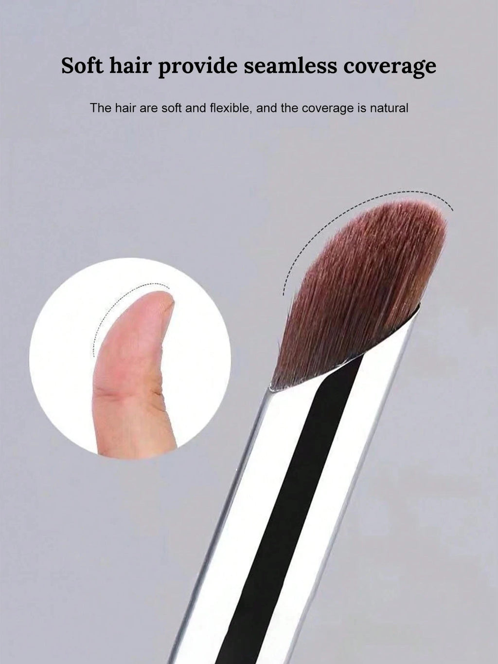 Black Round Head Concealer Brush – 1/2/3 Pack | Liplns Concealer Makeup Brush QXL