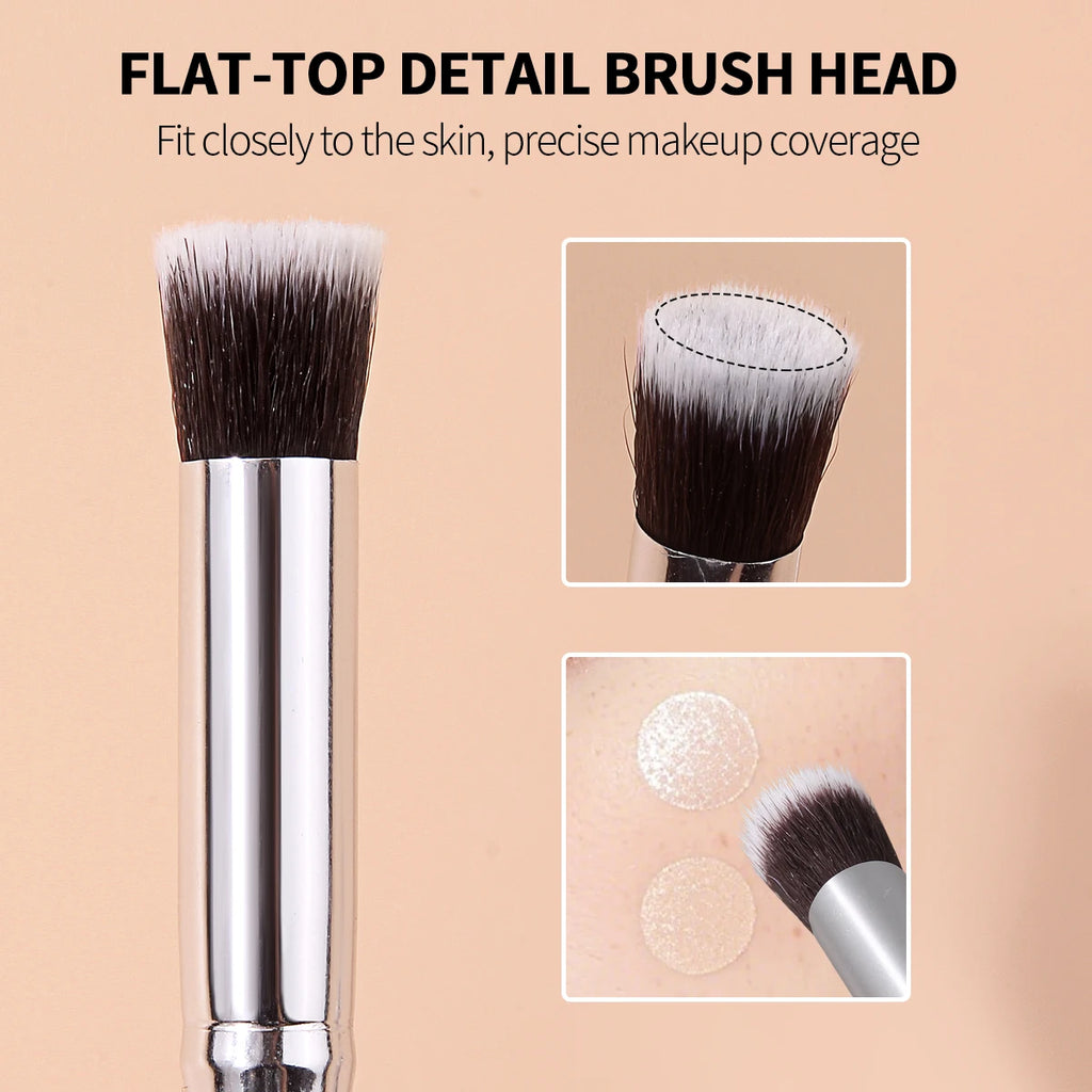 KOSSHOW Precision Concealer Brush | Nylon, Wood Handle Concealer Brush QXL