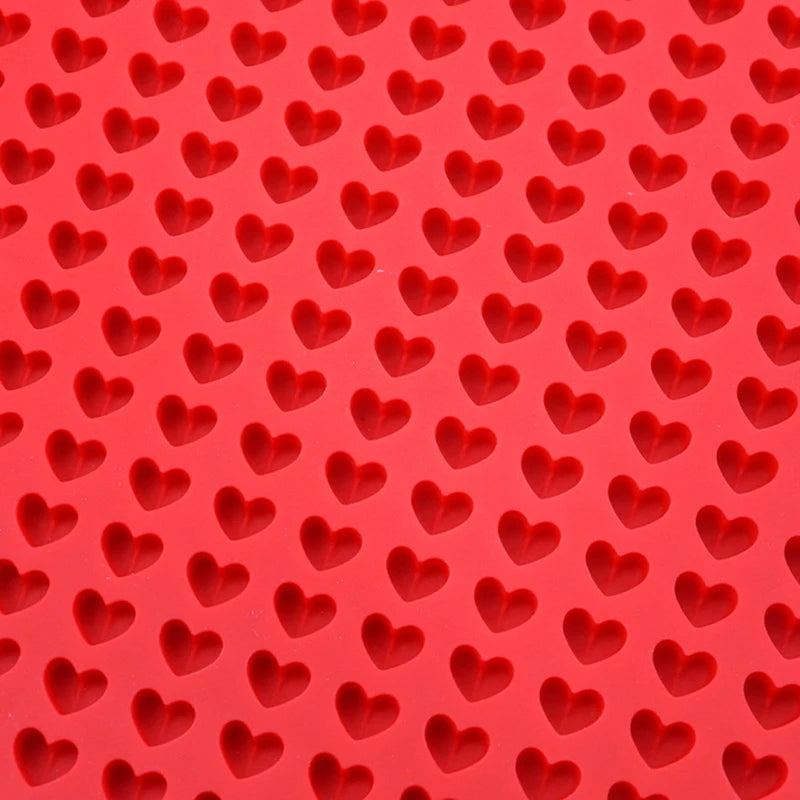 255-Cavity Heart Silicone Mold – Ice Cube Tray & Baking Mat Silicone Baking Mold QXL