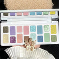 16-Color Matte Shimmer Eyeshadow Palette | Nude & Glitter Eyeshadow Palette QXL 01