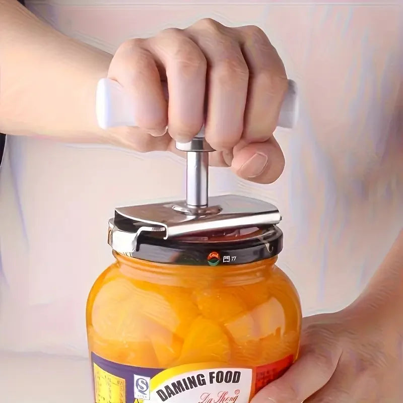 304 Stainless Steel Non-Slip Can Opener | Ergonomic Multi-Size Can Opener QXL