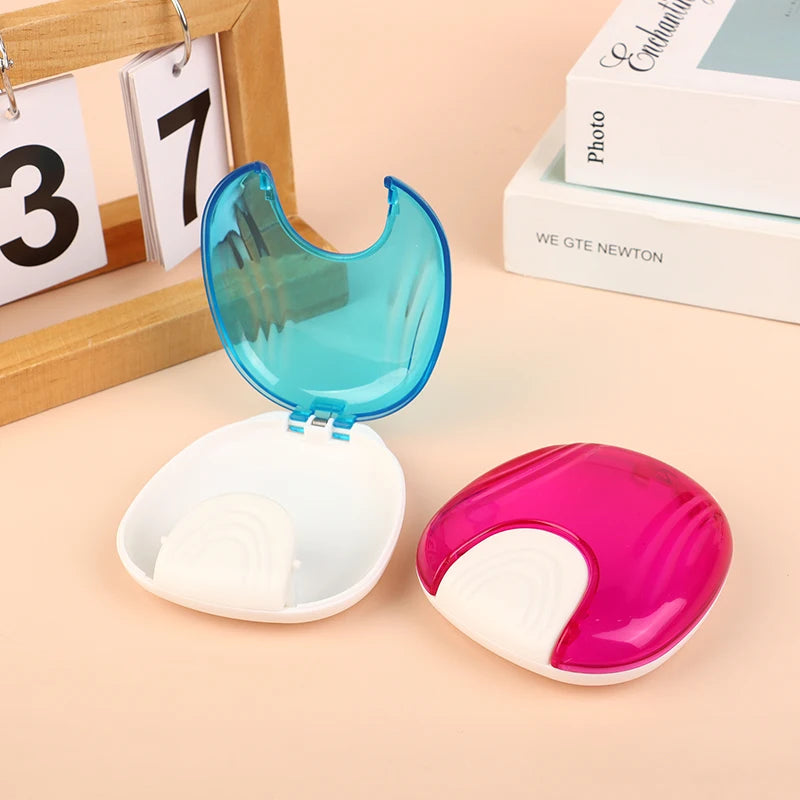 Press-to-Open Retainer & Denture Storage Case | Shell Box Dental Retainer Case QXL