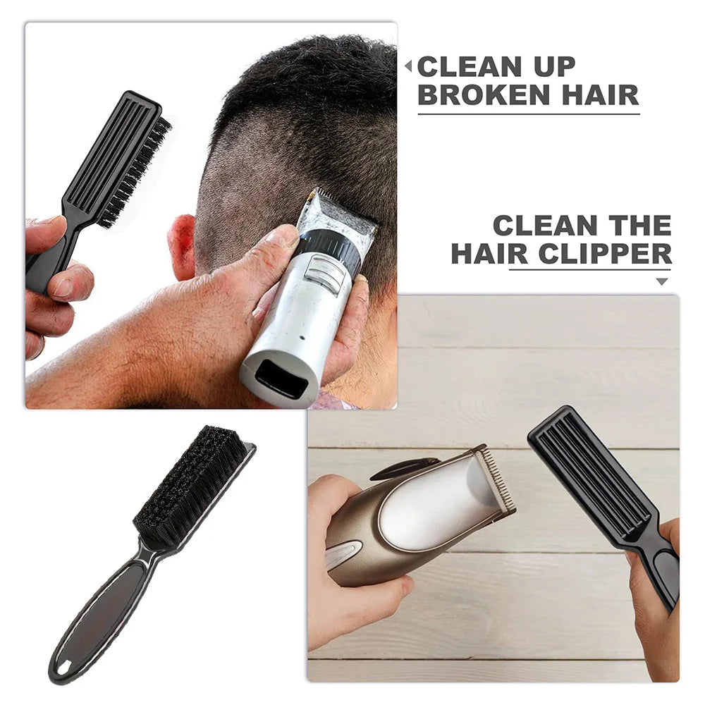 2-Piece Men's Hair Cutting & Neck Cleaning Brush Set Hair Styling Brush Set QXL