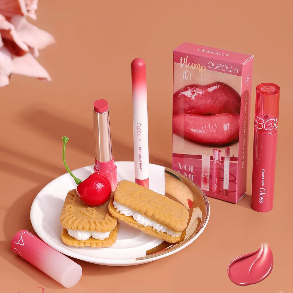 3-Pack K-Beauty Lip Gloss Set | Mirror Shine & Glasting Gloss Lip Gloss Set QXL