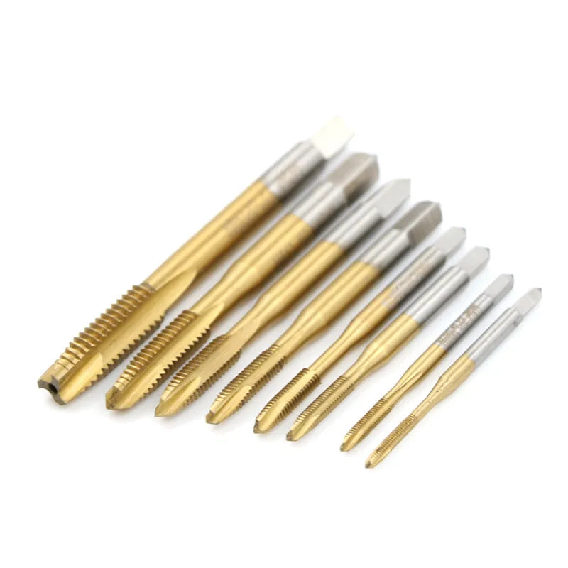 HSS Straight Flute Plug Thread Tap M2–M8 | Metric Tap Set Screw Thread Tap QXL