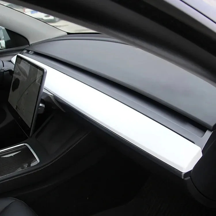 Tesla Model 3 & Y Carbon Fiber ABS Dashboard Console Cover Car Interior Trim Cover QXL