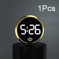 Car Luminous LED Clock | Touch Button Dashboard Timepiece Car Dashboard Clock QXL J