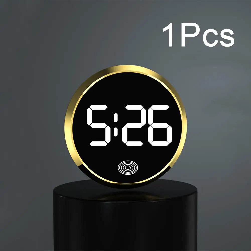 Car Luminous LED Clock | Touch Button Dashboard Timepiece Car Dashboard Clock QXL J
