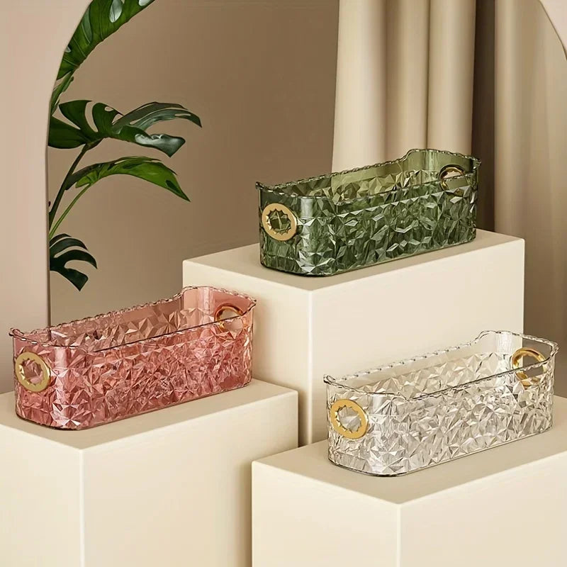 Cosmetic Storage Box | Freestanding Vanity Display Organizer Cosmetic Organizer QXL