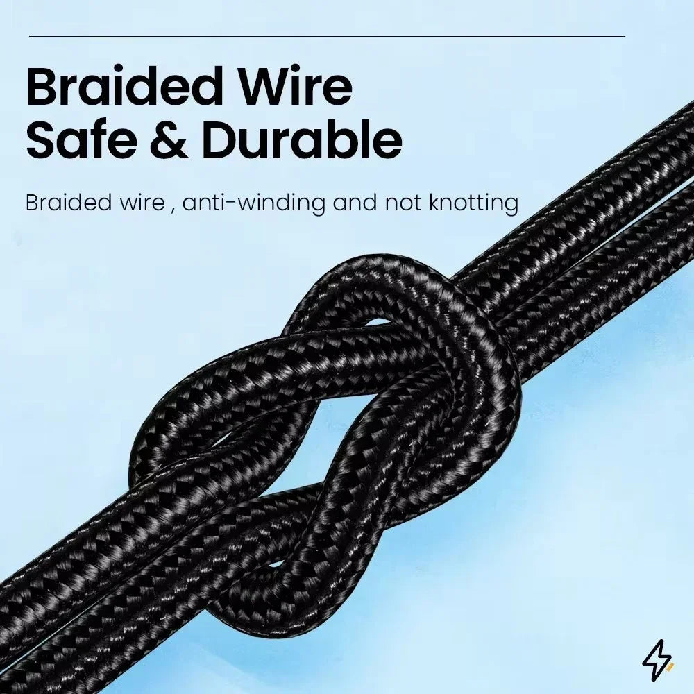 66W 6A 90° Elbow USB-C Fast Charging Cable | 5 Lengths USB-C Charging Cable QXL