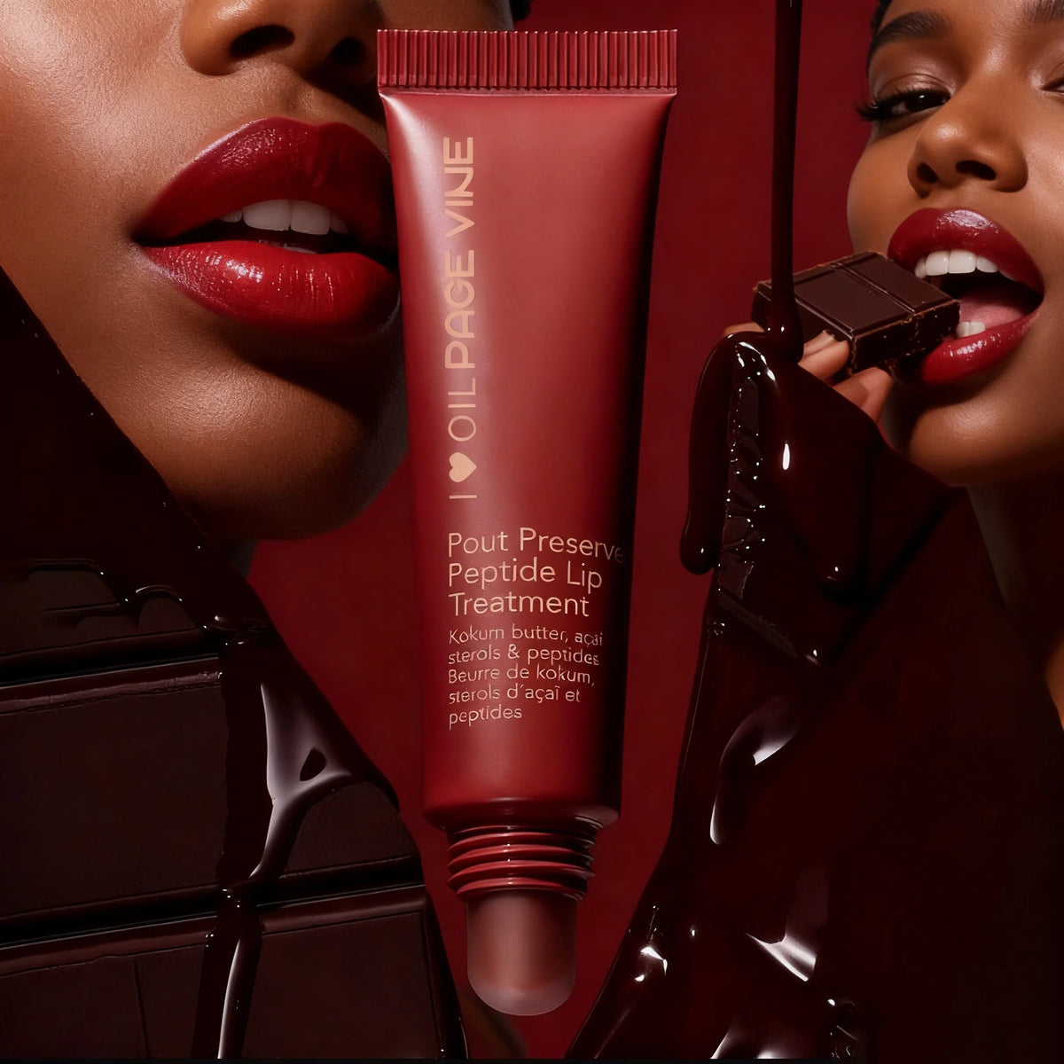 PAGE VINE Peptide Lip Gloss Butter | Hydrating Lip Plumper Lip Gloss Butter QXL