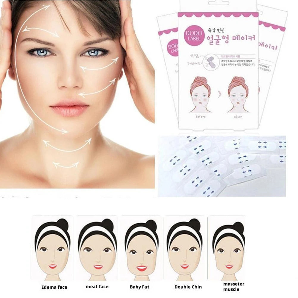 40-Pack Invisible Face Lift Tape | V-Shape Jawline Patches Face Lift Tape QXL
