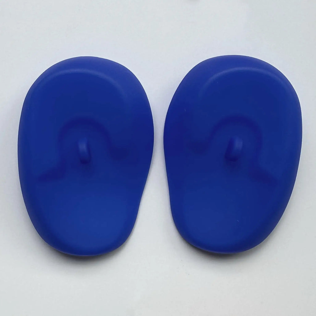 Silicone Hair Dye Ear Covers | Waterproof Salon Ear Shields Hair Dye Ear Shield QXL Blue