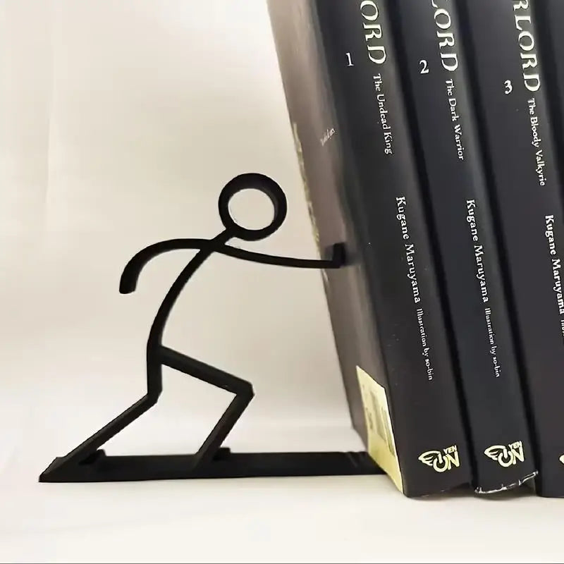Modern Plastic Bookend | Desk Organizer & Gift for Readers Bookend QXL